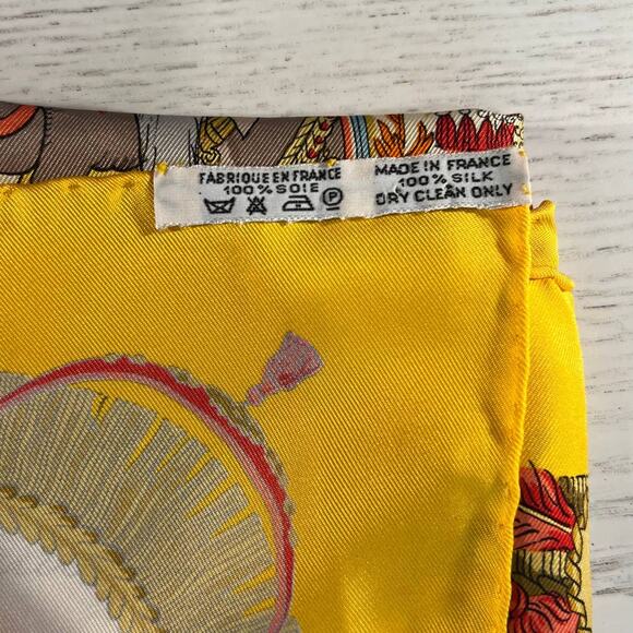 Hermes Caparacons de la France et de L'Inde Carre 90 Silk Scarf - Picture 8 of 8